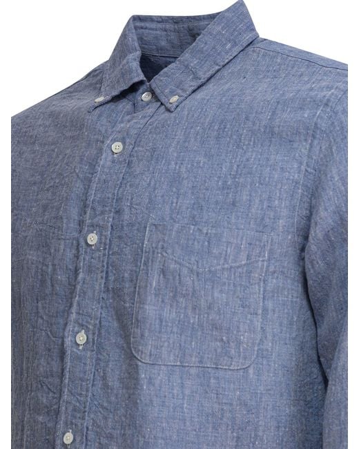 Beams Plus Blue Lily Yarn Knitwear Light for men