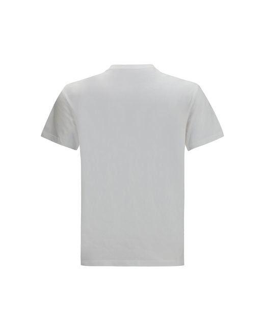 Valentino Gray T-Shirt Vlogo Cotton for men