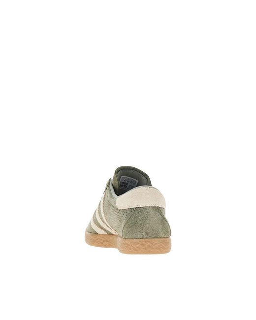 Adidas Originals Green Suede Leather 'Tobacco' Sneakers for men
