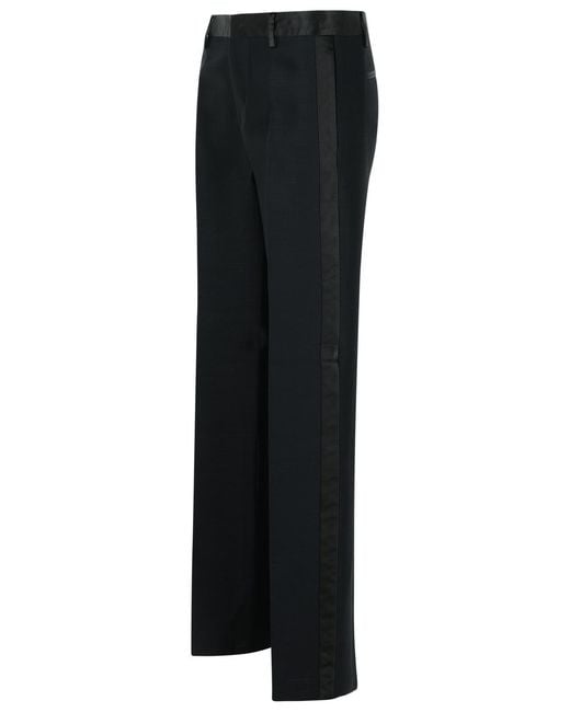 DSquared² Black Daisy' Virgin Wool Blend Pants