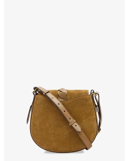 Isabel Marant Metallic Altay Suede Crossbody Bag