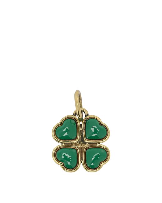 Chloé Green "Clover" Pendant