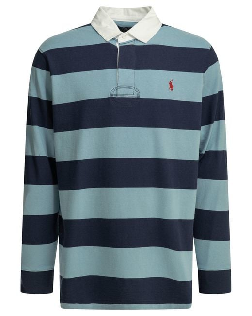 Polo Ralph Lauren Blue Polo Shirt With Buttons for men