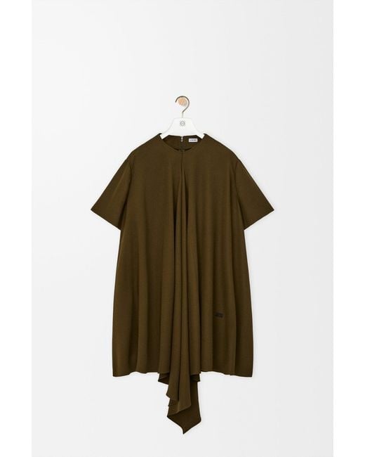 Loewe Green Short Sleeves Dress