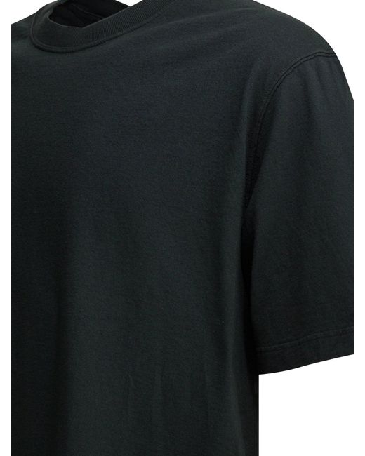 Golden Goose Deluxe Brand Black Jersey T-shirt With Reverse Logo for men