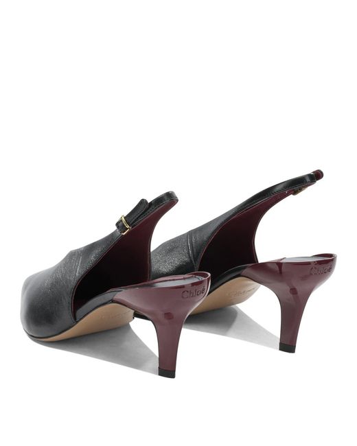 Chloé Black "Suzie 50Mm" Slingback