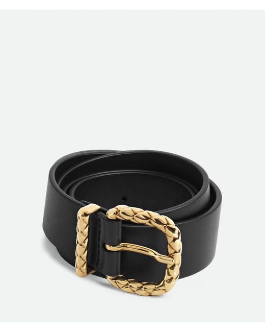 Bottega Veneta Black Coaxial Belt With Loop