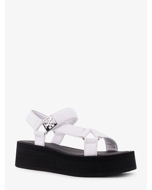 Tory Burch White 50Mm Platform Sandals
