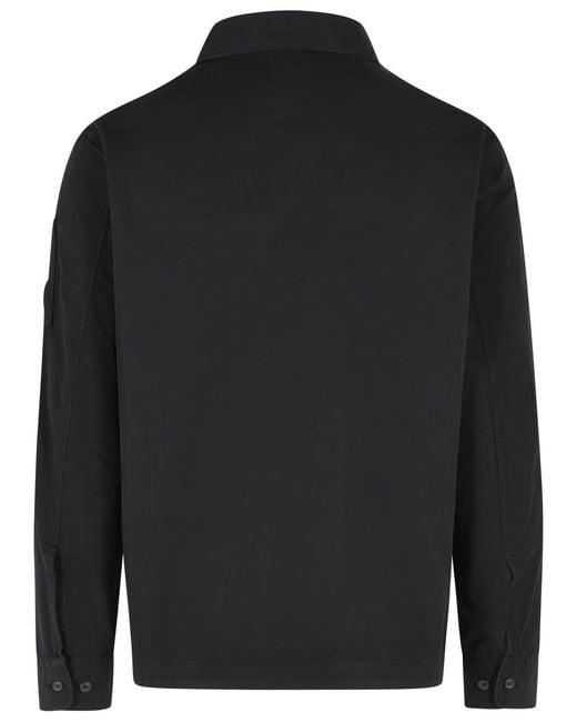 C P Company Black Cotton Shirt