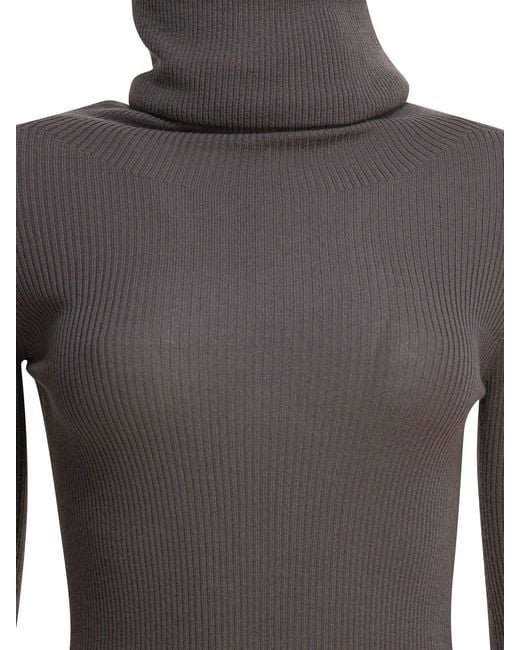 Rick Owens Brown "Ls Tube" Sweater