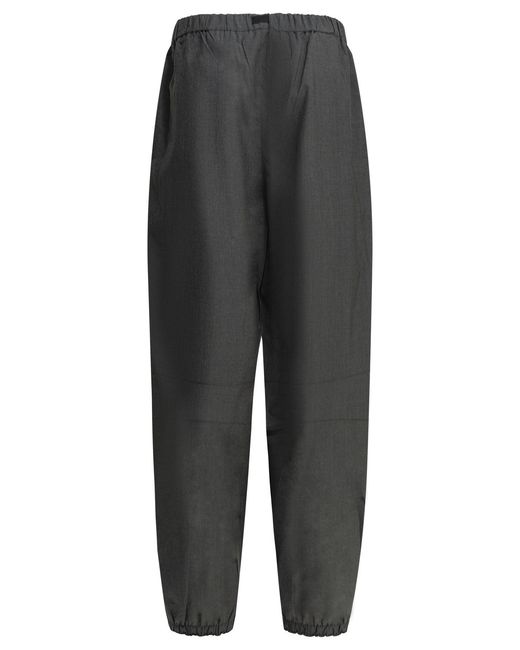 Prada Gray Wool Parachute Pants