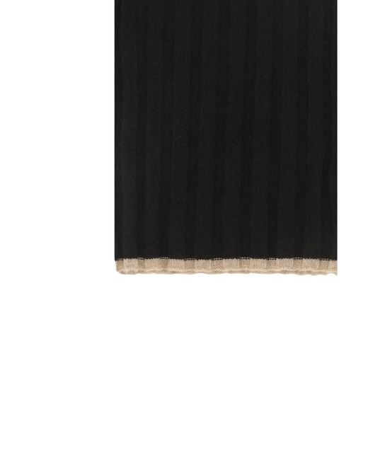 Brunello Cucinelli Black Cashmere Scarf for men
