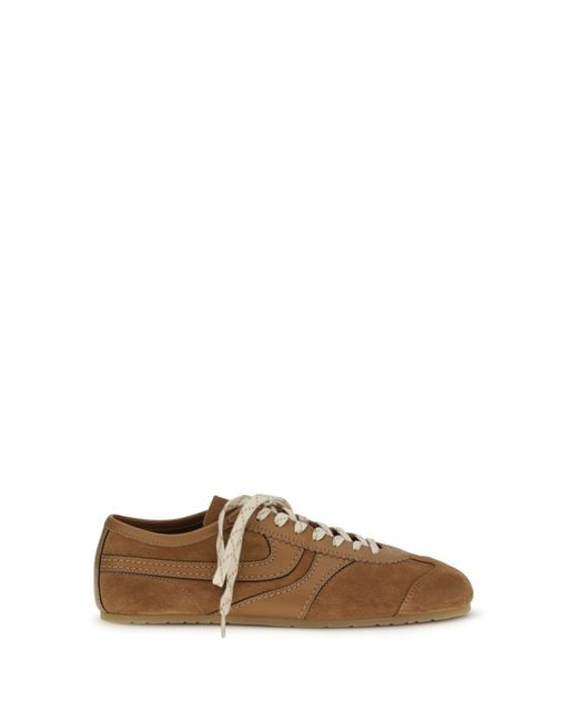 Dries Van Noten Brown Suede Sneakers for men