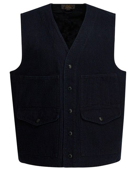 Filson Blue "Dry Tin" Sleeveless Jacket