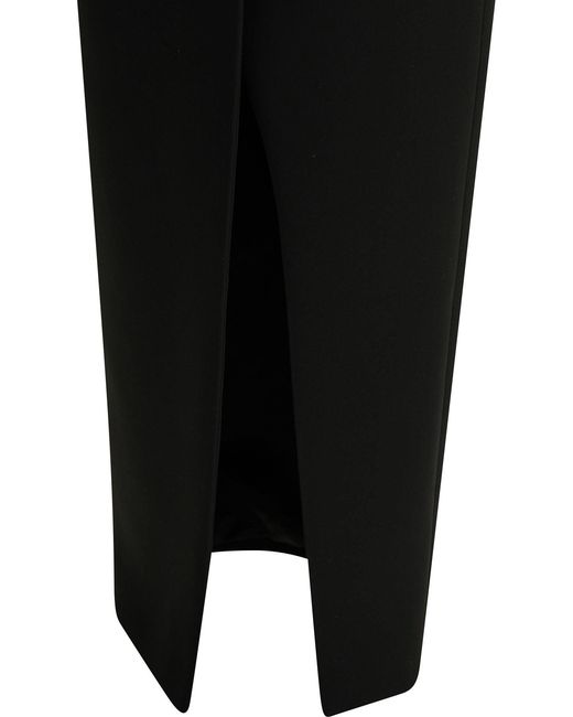 Khaite Black "Luiza" Long Skirt