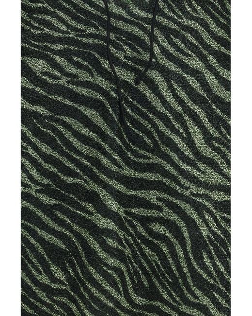 Oseree Green Mini Dress Lumière Animalier