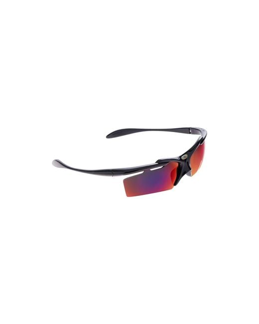Balenciaga Purple "Turbo Rectangle" Sunglasses for men