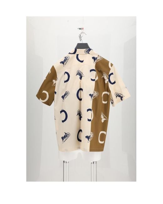 Céline White Bowling Shirt for men