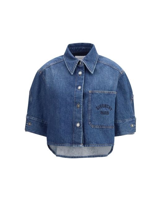 Givenchy Blue Denim Shirt