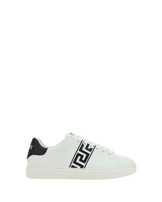 Versace White Low Top Sneakers for men