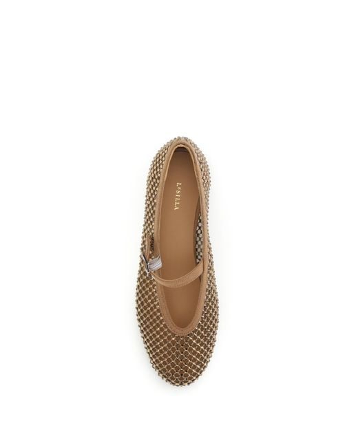 Le Silla Multicolor Ballerina Flats Gilda Mesh
