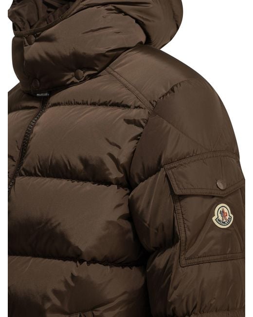 Moncler Brown Maya Short Down Jacket for men