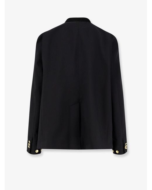 SACAI X CARHARTT WIP Black Jacket With Double Logo Patch for men