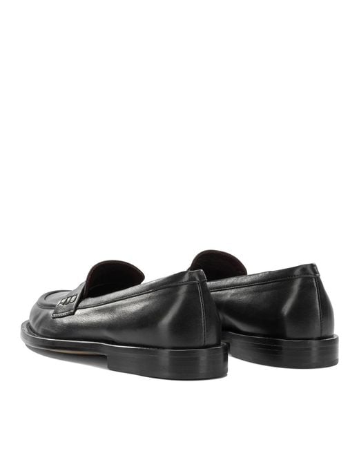 Pomme D'or Black Leather Loafers