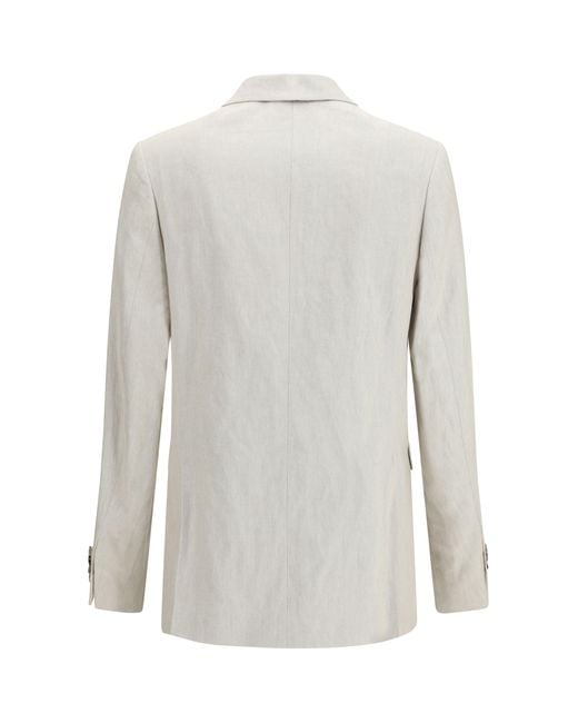 Dries Van Noten White Barry Blazer for men