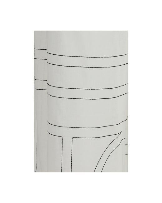 Totême Gray Monogram Pants