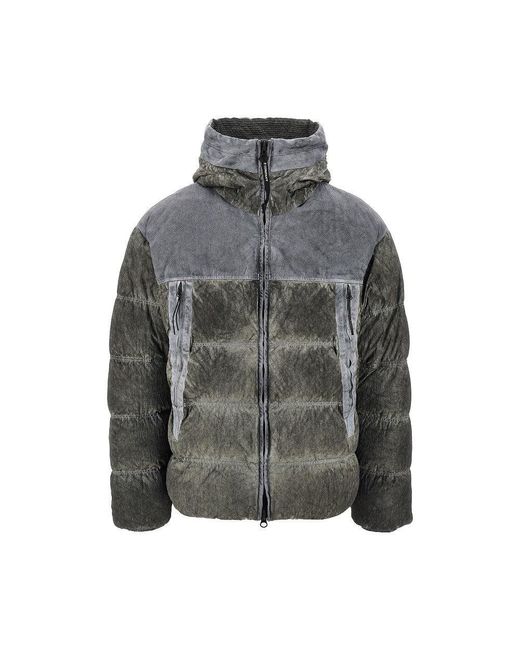 C P Company Gray Eco-Chrome R Down Jacket for men