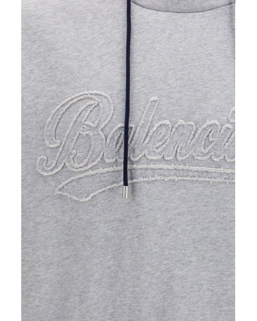 Balenciaga Gray Three-Layer Hoodie Heather for men