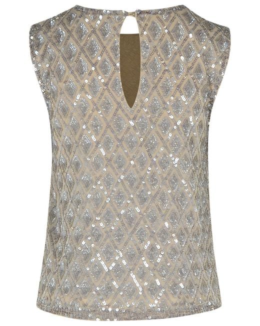 P.A.R.O.S.H. Gray P.A.R.O..H. Polyamide Blend Blouse
