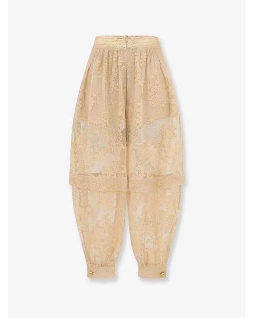 Zimmermann Natural Luna Lace Harem Pant