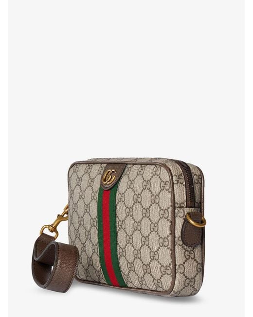 Gucci Gray Ophidia Small Shoulder Bag for men