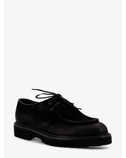 Doucal's White Commander Suede Lace Up Shoes for men