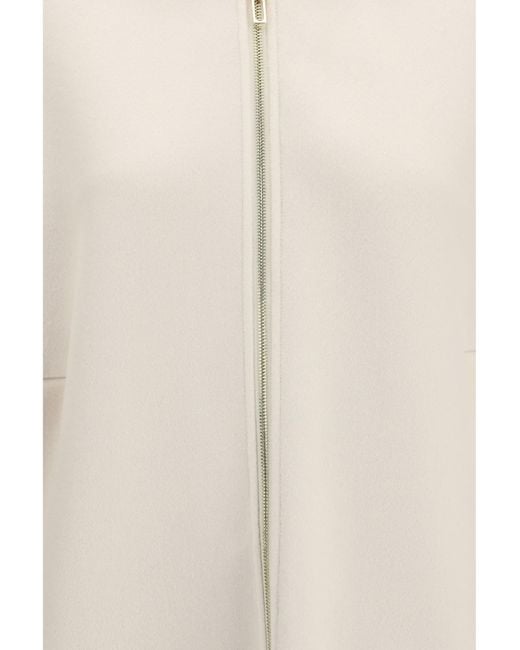Max Mara White Ondata Virgin Wool Jacket Panna