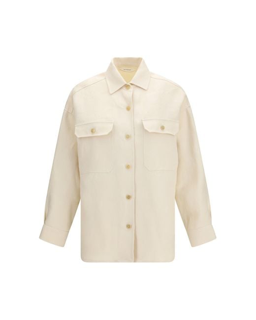 Umit Benan White Overshirt Luisa Linen for men