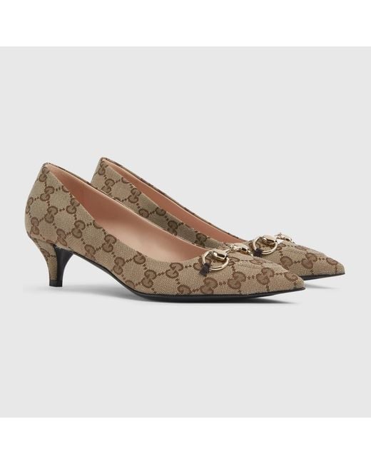 Gucci Gray Horsebit Pumps