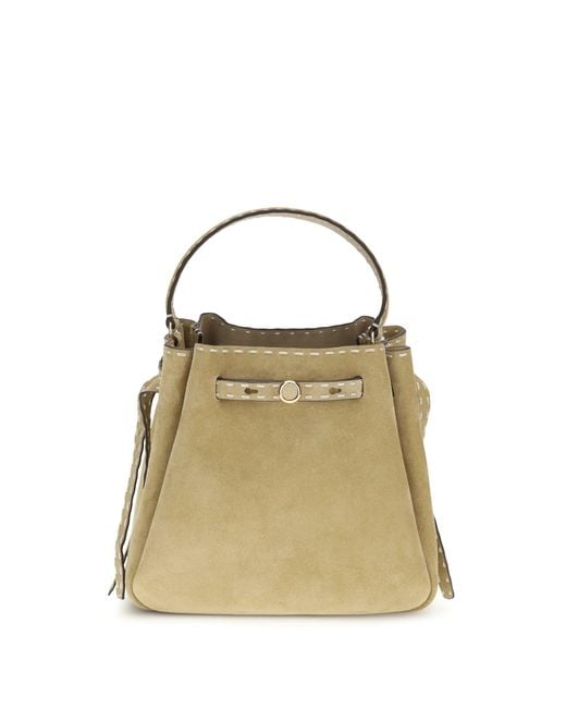 Tory Burch Metallic Bucket Bag Romy Calf Leather