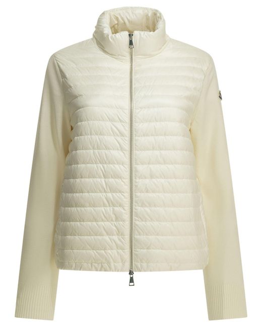 Moncler Natural Short Wool Down Jacket