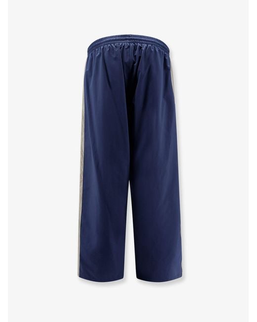 Balenciaga Blue Sporty Nylon Trousers for men