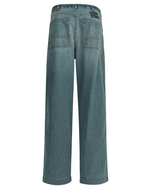 Maison Margiela Blue Wide Leg Jeans
