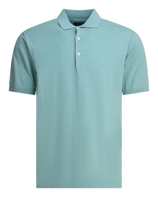 Beams Plus Blue 12G Polo Shirts Light for men