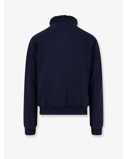 Moorer Blue Bellati-Mrw Wool Jacket for men