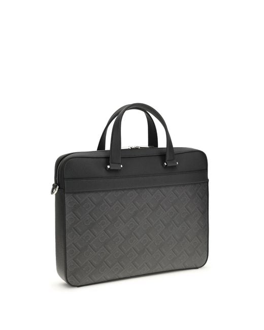 Ferragamo Black Monogram Work Bag for men