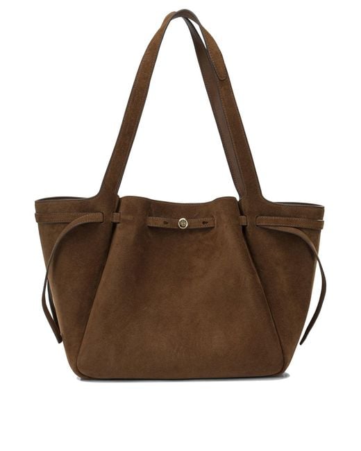 Tory Burch Brown Suede Shoulder Bag
