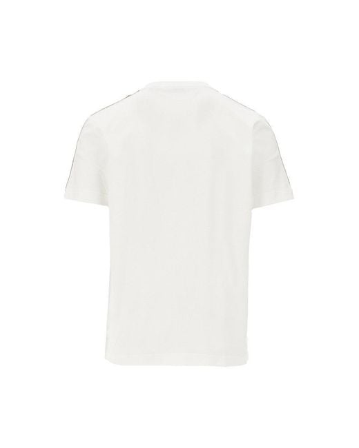 Burberry White Equestrian Knight T-Shirt for men
