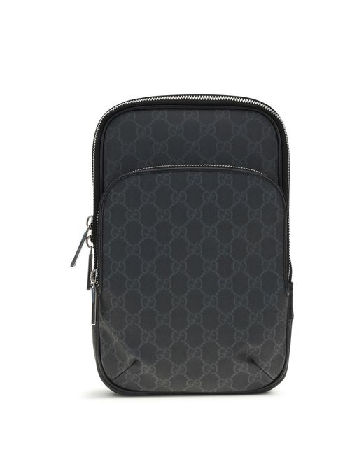 Men's Grey Gg Supreme Shoulder Bag