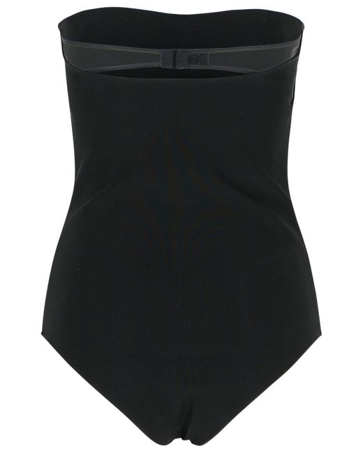 Courreges Black Viscose Blend Bodysuit